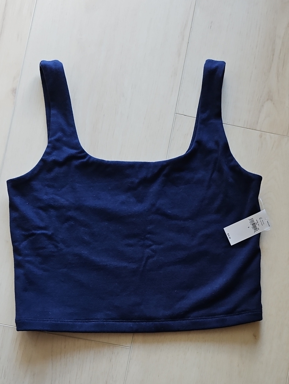 GAP Navy Square Neck Crop Tank Size S